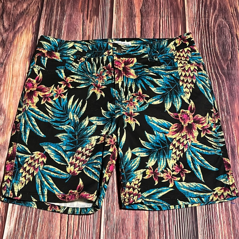 Purple & More Tropical Print Shorts